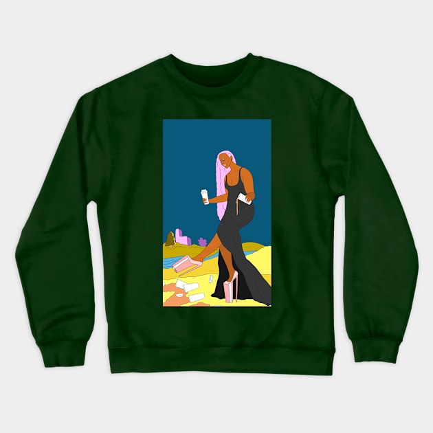 Five of Lattes Crewneck Sweatshirt by MyNameisAlex